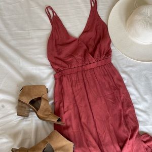 LULUS - Lost In Paradise Rusty Rose Maxi Dress